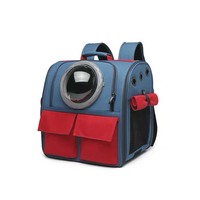 Grand sac à dos respirant pour chat en Oxford portable avec design à bulles pour chats et chiens corpulents, chiots