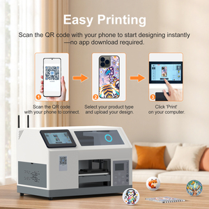 Desktop Instant UV Printer Wireless Color Picture Printing From SmartphoneDigital Printing Phone Cases,golf Balls, Badges - Product Image 5