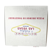 Boîte à pizza jetable en kraft écologique, recyclable, résistante à l'huile, avec logo personnalisé pour restaurant de restauration rapide SP3678