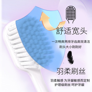 Banner Soft Bristle Toothbrush 096B Adult Manual Toothbrush For <b>Gum</b> Care - Product Image 2