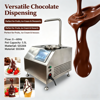 Fontaine à chocolat et équipement de service de snacks professionnels : Distributeur et machine à faire fondre