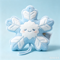 ODM/OEM Personnalisé, Conception IA, Charm de sac en peluche flocon de neige mignon, Pendentif en peluche série hiver, Vente en gros personnalisée, Usine de jouets en peluche