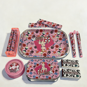 Set di Accessori Personalizzati OEM/ODM in Stock: Libretto di Consigli + Vassoio per Rollare + Grinder + Macchina Rollatrice + Rotolo di Carta per Rollare - Product Image 1