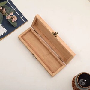 Caja de almacenamiento de madera para almohadillas de tinta, sellos, bolígrafos de escritorio, papelería, portátil, de color sólido, con capacidad para 7 unidades - Product Image 4