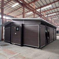 Maison conteneur extensible de luxe en acier galvanisé étanche de 20 pieds et 40 pieds pour bureau ou bâtiment