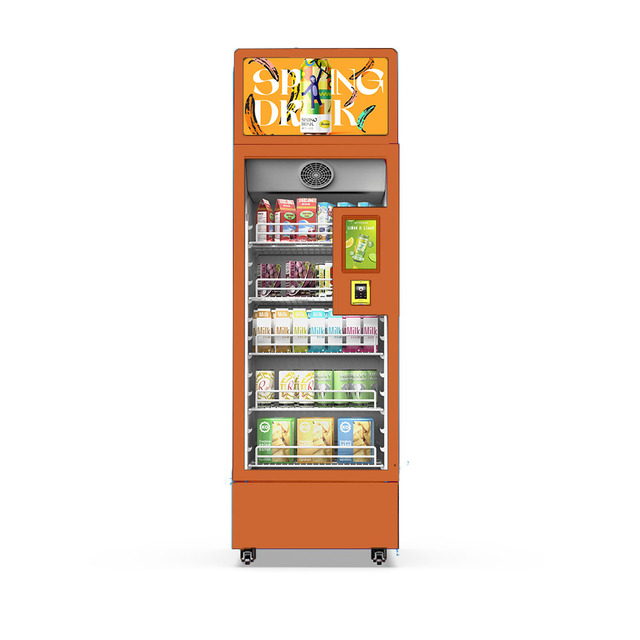 24-Hour AI Visual Vending Machine 10.1 Inches Touch Screen Snack Vending for Hotels with Credit Card Payment System