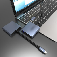 Convertidor HDTV 4 en 1 de aleación de aluminio con logotipo OEM, adaptador de Cable USB 3,0 de aleación de aluminio, velocidad de 5Gbps para productos de transferencia de datos en stock