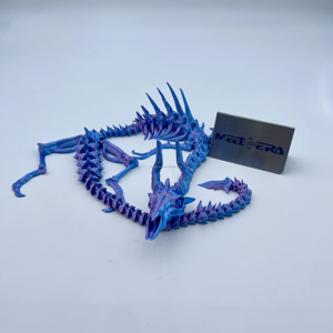Dragon squelette imprimé en 3D mobile à cornes, jouet anti-stress pour stimulation sensorielle, cadeau de Noël pour enfants, décoration créative pour étagère et objet d'art - Product Image 2