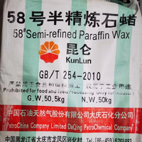 Prix d'usine – Bloc de cire de paraffine Kunlun entièrement raffinée et semi-raffinée pour la fabrication de bougies solides 52/54/56/58/60/62/64