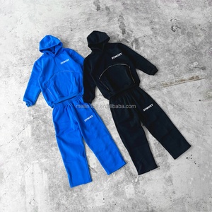 Custom Sweat <b>Suit</b> Men High Quality Cotton Heavyweight Casual <b>Jogging</b> <b>Suit</b> Sweatpants and Hoodie Set 2 Piece Set Manufacturer - Product Image 2