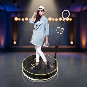 Plataforma Giratoria de 360 Grados de Grado Industrial para Fotografía con Anillo de Luz, Soporte de Plástico, OEM/ODM Personalizable, Alimentación Eléctrica/CA - Product Image 2