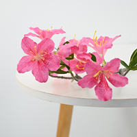 Branches d'Azalées en Soie Premium 66cm, Fleurs Artificielles Faites à la Main pour Décoration Intérieure, Centre de Table de Mariage, Cadeau de Noël