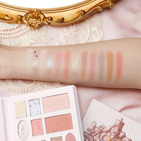 Plateau de présentation de maquillage de produits cosmétiques OEM 12 couleurs d'ombres à paupières cosmétiques palette d'ombres à paupières personnalisées en forme d'étoile