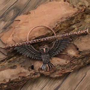 Pasador de Pelo de Metal con Diseño de Búho Exagerado, Estilo Gótico Retro, Accesorios para el Cabello con Personalidad Vikinga Nórdica, Pasador de Pelo Retro de Bruja con Búho y Luna - Product Image 5