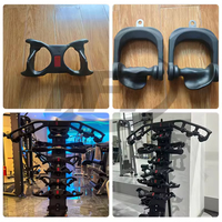 DINUO 8 Pièces Poignées Magnétiques Ergonomiques pour Machine à Câbles, Barres de Traction Lat Pulldown pour Entraînement Musculaire du Dos en Salle de Sport