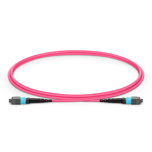 OEM Factory MPO to MPO Multi-Mode Fiber Optic Patch Cable OM3 OM4 8/12/24 Core 2.0mm 3.0mm 1M 2M 5M 10M Length Telecom-Grade