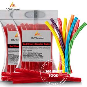 Usine OEM Arc-en-ciel Réglisse Bonbons Twists Pleine Taille Fruité Aromatisé Assortiment <span class=keywords><strong>de</strong></span> Bâtons Colorés Doux et Tendres Bonbons Doux Collations - Product Image 1