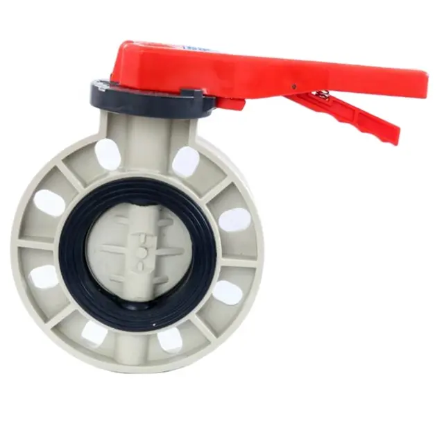 Engranaje helicoidal de línea central de oblea sujeto con válvula de mariposa de señal de control de agua de fuego de caja de cambios