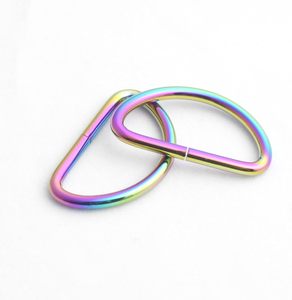 Metal Rainbow Swivel <b>Snaps</b> <b>Hooks</b> With Rainbow D Rings And Tri Glides Rainbow Purse Hardware Slide Buckles - Product Image 3