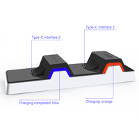 Chargeur personnalisé pour manette de jeu playstation 5, double Station de charge, avec indicateur Led, Joystick