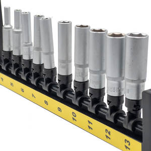 Jeu de douilles métriques profondes de qualité bricolage personnalisable de Taiwan avec poignée en acier et tête de vis carrée prise en charge par OEM - Product Image 5