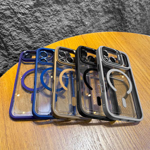 Custodia per telefono con supporto metallico per <span class=keywords><strong>iPhone</strong></span> 16 15 14 13 12 11 Pro Max <span class=keywords><strong>Silicone</strong></span> magnetico acrilico <span class=keywords><strong>Cover</strong></span> rigida per <span class=keywords><strong>iPhone</strong></span> 17 Pro Max - Product Image 6