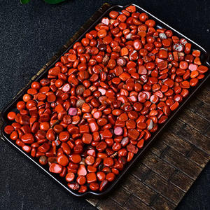 Gravier de Jaspe Rouge en Quartz Naturel Écologique de Luxe pour Fond de Pot de Fleurs, Pierre de Paysagisme, Démagnétiseur Énergétique Fait Main - Product Image 1