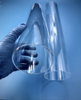 Tube en verre de quartz fondu de haute qualité, pureté 99,99 %, résistant aux hautes températures (1100 °C), sans ozone, pour laboratoire et applications sous vide