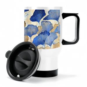 Tasse à café de voyage avec poignée (14oz) (fabriquée aux États-Unis) - Product Image 3