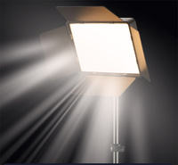 Panneau lumineux LED professionnel RL1800 de 17 pouces 100W à 3 couleurs, éclairage de studio dimmable pour photographie à distance, vidéo et maquillage