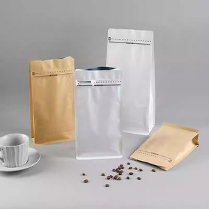 Tùy chỉnh in Ziplock vuông có khóa kéo với dây kéo van đứng lên túi túi Đậu miếng vải hình tam giác đáy phẳng bao bì túi Cà phê - Product Image 3