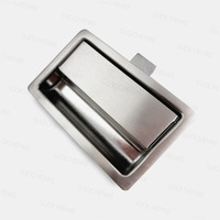 Serrure à panneau encastrée en acier inoxydable Haitan M110, petite boîte plate, étanche, à clé, pour porte mécanique de camping-car, à ouverture par traction