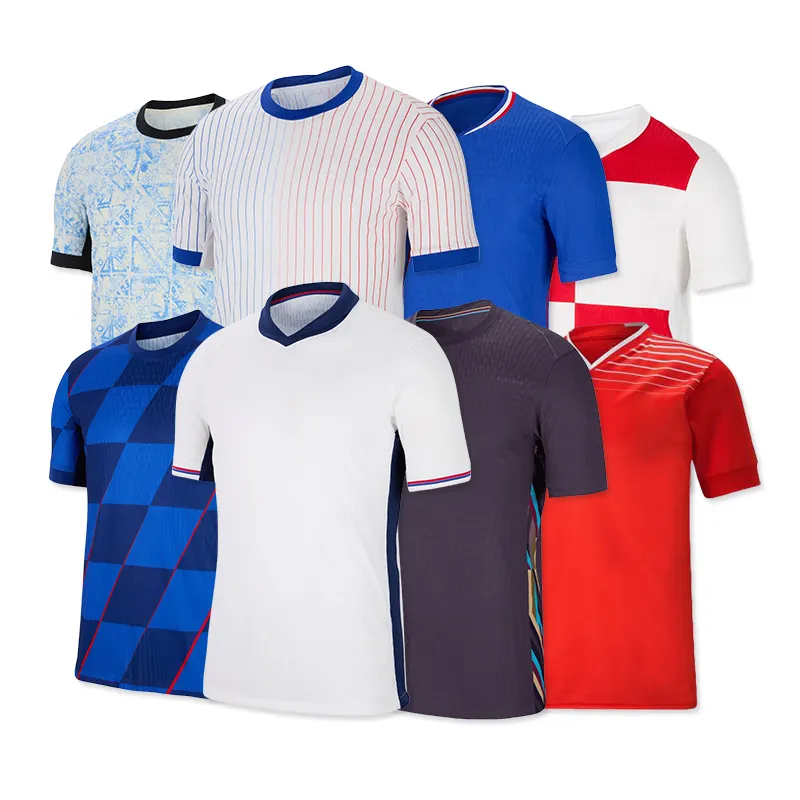 Euro 2024 camiseta de fútbol al por mayor retro uniforme de fútbol equipo deporte Jersey conjuntos de fútbol