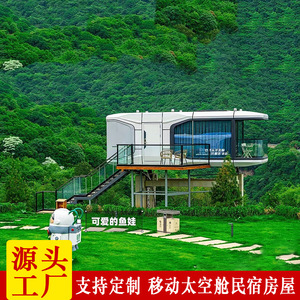 Nouveau produit : Capsule spatiale B&B, site panoramique montagneuse sauvage en bord de mer, tendance sur internet, célébrité en direct, tendance sur internet, forgé à chaud, kaki - Product Image 4