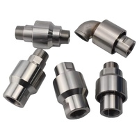 Raccord rotatif universel en acier inoxydable 304, coudé et fileté, pour tuyau d'arrosage anti-poussière de grue à tour, DN40, 1,5 pouce, rotation à 360 degrés