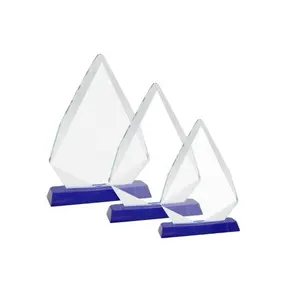 New design China crystal award and crystal trophy nice optical k9 crystal trophy