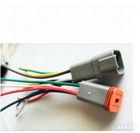 مجموعة أسلاك السيارات الألمانية DT ذات 6 دبابيس، سلك نحاسي مطلي بالقصدير 16-18AWG، موصل مقاوم للماء IP65 مع عزل PVC، 12-24 فولت