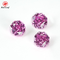 Redleaf Best-Seller Rose Coupe Lâche Zircon Cubique Synthétique (CZ) Bleu Royal Paraiba Tanzanite Vert Rose Blanc Bleu Mix