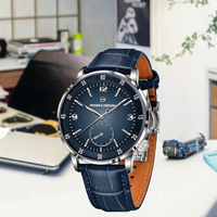 Montre-bracelet de luxe automatique mécanique pour homme, personnalisable, en gros et au détail, avec boîtier en acier inoxydable, étanche, pour le quotidien