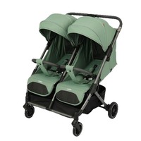 Poussette double légère et pliable Kidilo pour jumeaux, inclinable à plat, pour tout-petits, nouveau-nés et nourrissons