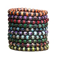 Grenzüberschreitendes Imperial Stone Spacer Bead Unisex-Armband im europäisch-amerikanischen Bohemian-Stil mit Eisen-Abstandshaltern und elastischem Faden