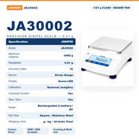 Balance numérique de précision 0,01g 3000g Unités g kg 18 unités Fonction tare Comptage Distributeur en gros pour laboratoires