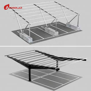 Structure de <span class=keywords><strong>carport</strong></span> <span class=keywords><strong>solaire</strong></span> en <span class=keywords><strong>aluminium</strong></span> avec système de montage au sol pour <span class=keywords><strong>carport</strong></span> - Product Image 2