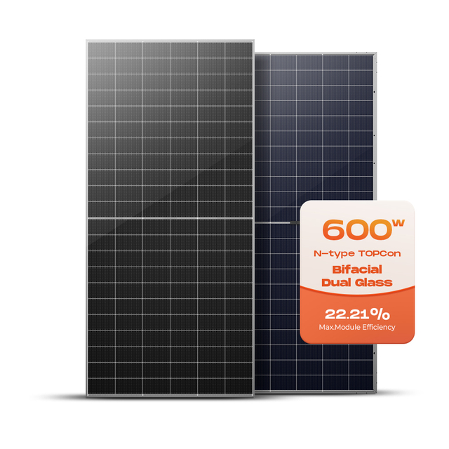 Mate High Power Solar Panel 600W 610W 620W N-Type Bifacial Topcon Solar Panel