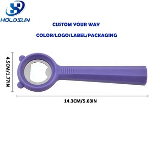 Tùy chỉnh màu sắc của nhãn hiệu xách tay gấu Thiết kế kim loại bia chai Opener với nonslip nhựa xử lý cho dễ dàng mở - Product Image 6