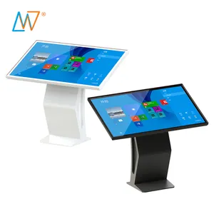 Fabricants vente en gros Kiosque de support de sol d'affichage d'écran tactile LCD interactif de 55 pouces