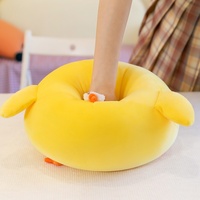 Peluche Super Douce Poulet Jaune Mignon Anime Coussin Confort Cadeau Lit Rembourré avec Remplissage en PP