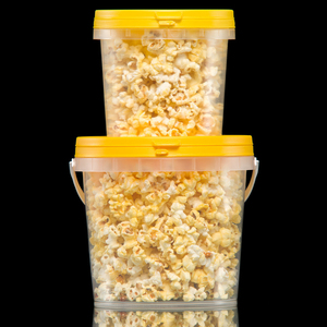 1 to 2 liter litre Small popcorn pail 2l plastic bucket barrel 0430