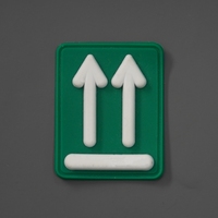 Logo en relief 3D personnalisé patchs en caoutchouc de silicone motif rectangle vêtements Badges pour T-shirts étiquettes de vêtement personnalisées
