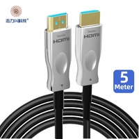 Câble à fibre optique active AOC 4K de 10 mètres à prix abordable pour projecteur et haut-parleur, style concave, vente en gros directe usine